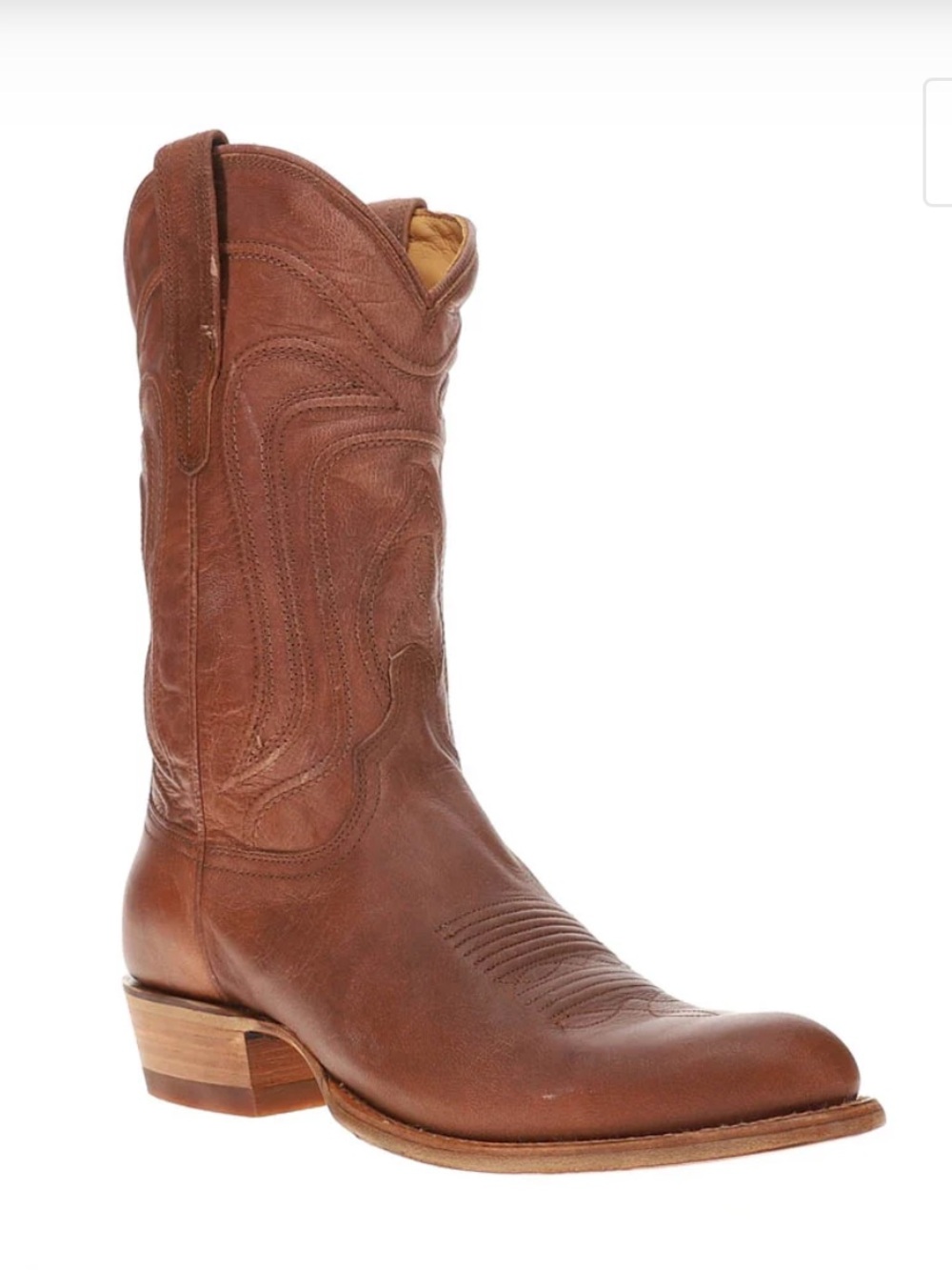 Tecovas Brown Cartwright Round-Toe Cowboy Boots men size 8.5D gently used - Picture 6 of 16